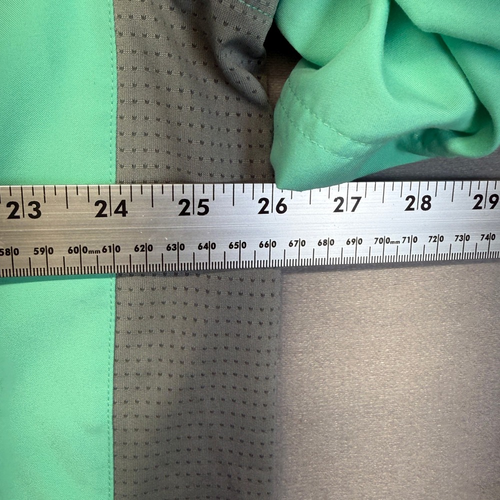 Bimini Bay Fishing Shirt Mens XL Mint Green Bangladesh Poly Mesh Utility Pockets - Picture 11 of 11